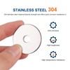 50PCS 1/4" x 1-1/4" Fender Washers, 18-8(304) Stainless Steel Flat