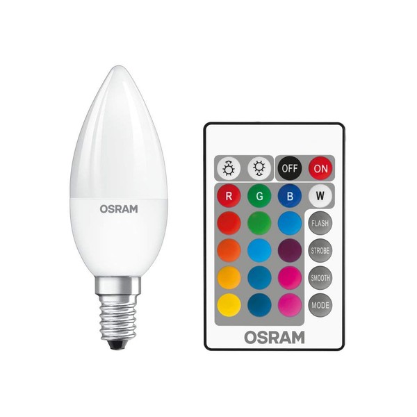 Osram OSRAM Retrofit RGBW Lampen mit Fernbedienung LED Leuchtmittel, Sockel: