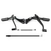 XFMT Motorcycle Black Standard Forward Control Kits W/Footpegs Levers Linkages