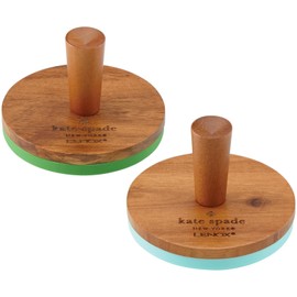 KSNY All in Good Taste Wood Cookie Press, Brown, Set of 2