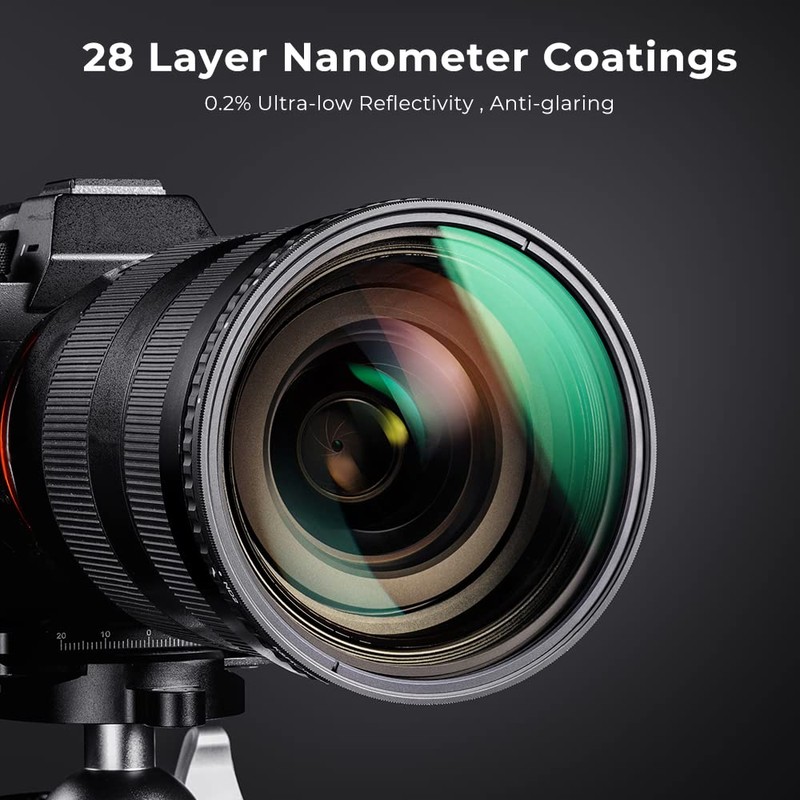 K&F Concept 43mm Variable ND2-ND32 Lens Filter, No Black X