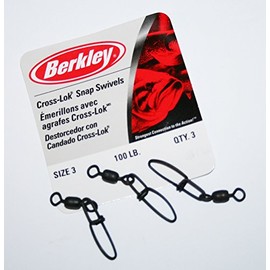 Berkley McMahon Cross-Lok Snaps/Swivels Size3-100lb
