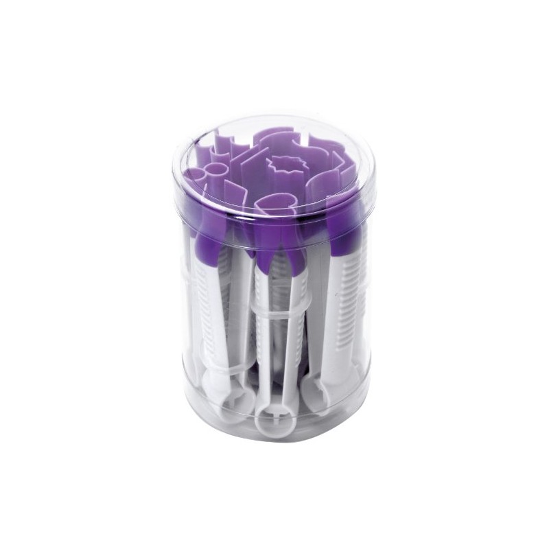 IBILI Fondant Crimper Set 10 cm 10 Pieces of Plastic,
