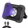 Neonic Rechargeable UV LED Black Light, Battery Operated Powered Blacklight,