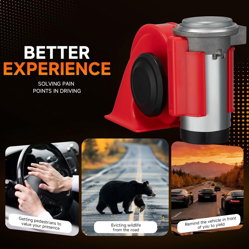 Train Horns for Truck, BANHAO Air Horn for Motorcycle, Train