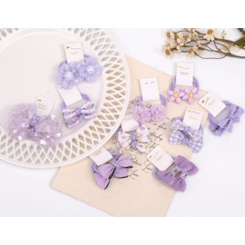 Baby Hair Rubber Ribbon Hair Elastic for Children, Kids Hair Accessories, Baby Hair Accessories, Girls, Toddler, Cute, Stylish, 20-Piece Set, Elementary School Students, Nursery School, School