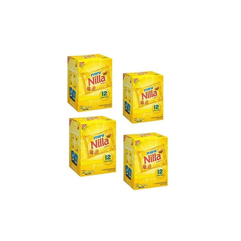 Nabisco Nilla Mini Wafers, Individual 1 oz Packages , 12