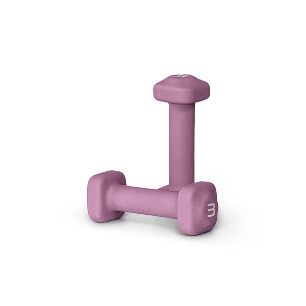 Tone Fitness 3 lb Neoprene Dumbbell Pair for Home Workouts