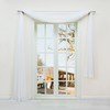 Plain Colour Voile Freehand Bow Scarves Decorative Curtains