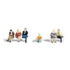 People Sitting HO Scale Woodland Scenics