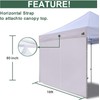 Eurmax USA 10FT Instant Canopy SunWall with Middle Zipper, Removeable