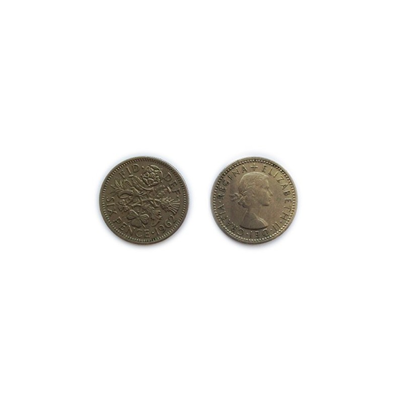 Coins for Collectors - Circulated British 1962 Sixpence/Six Pence 6p