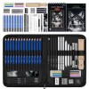 Prina 50 Pack Drawing Set Sketch Kit Sketching Supplies with