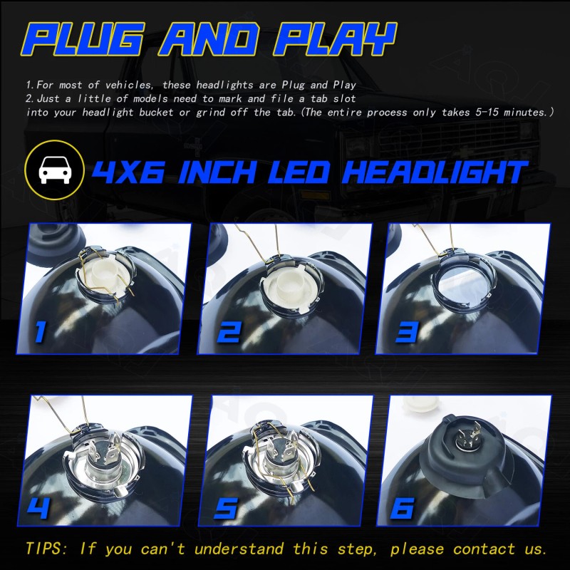 AQJ Fit Chevy Express Cargo Van 1500 2500 3500 Pair