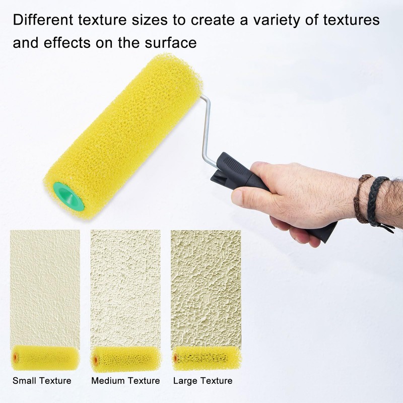 sourcing map 8.07 Inch Mini Resilient Sponge Paint Roller Cover