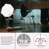 Lapgood Heavy Duty Light Stand with Casters, Adjustable Tripod Stand