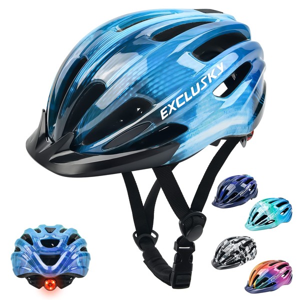 Exclusky Bicycle Helmet, Children, Lightweight Helmet, Bicycle, Cycling Helmet, Breathable,