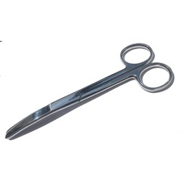 6" Stainless Steel Scissors, Curved Blades, Blunt Tips