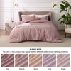 Bedsure Queen Comforter Set - Dusty Rose Comforter Queen Size,