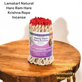 Lamatar1 Hare Ram Hare Krishna Natural Rope Incense Home Fragrance Made In Nepal