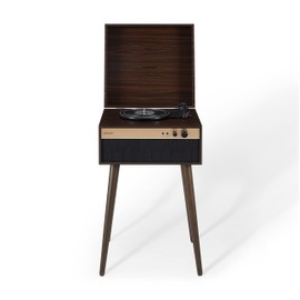 Crosley CR6236A-WA Jasper 3-Speed Bluetooth in/Out Vinyl Record Player Turntable with Built-in Speakers and Detachable Legs, Walnut