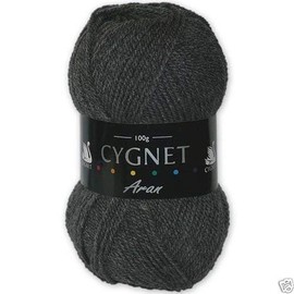 Cygnet Aran Knitting Yarn 100g 100% Acrylic 193 Grey