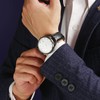 Moran Genuine Leather Watch Band, Replacement Strap, D Buckle, For
