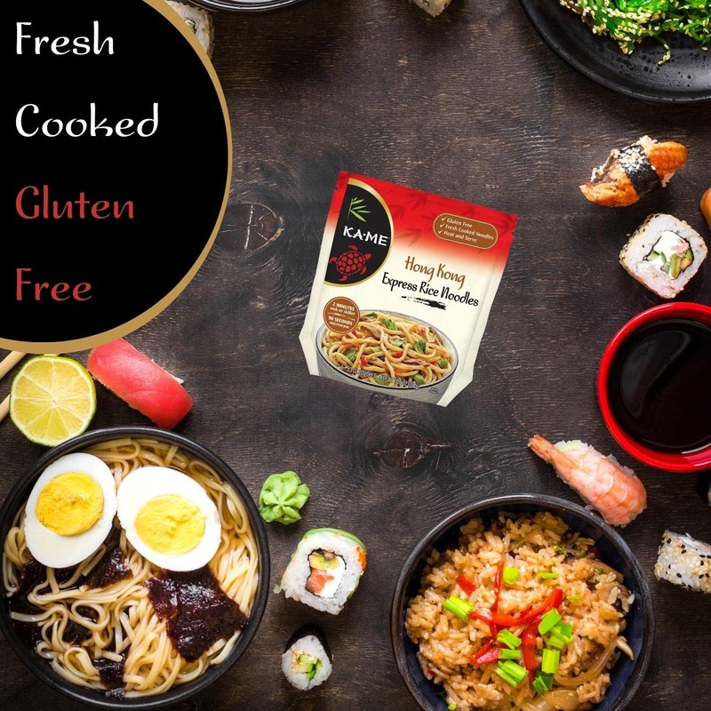 Ka-Me Gluten Free Rice Noodles - Hong Kong Express Noodles