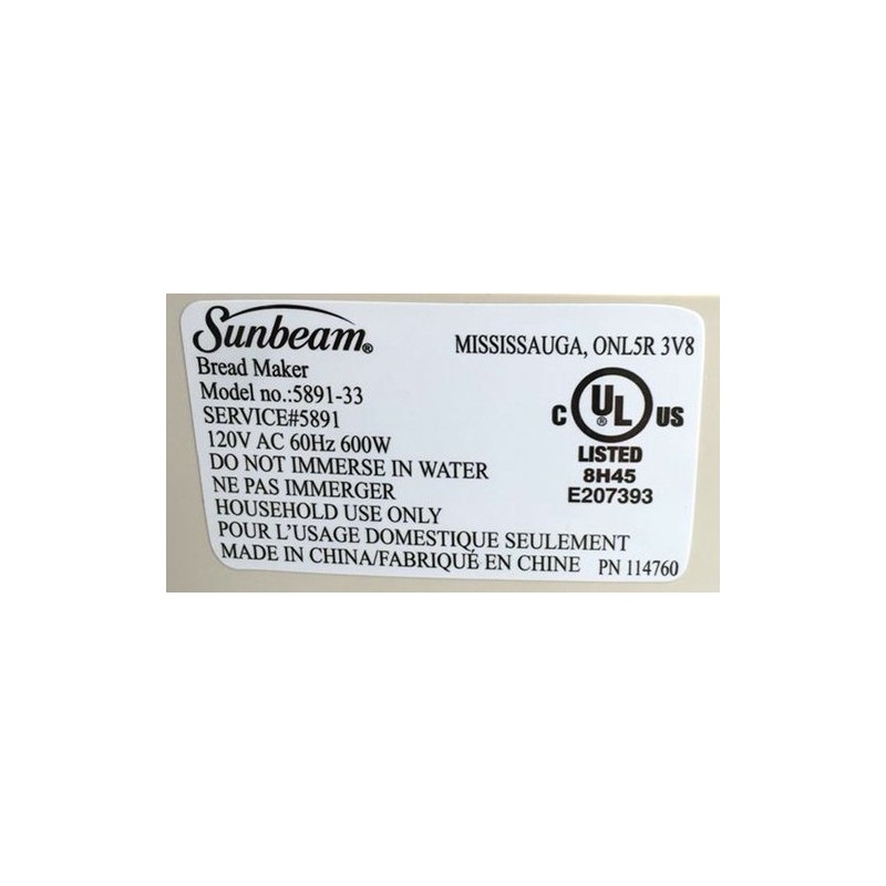 Sunbeam 113494-001 breadmaker paddle.