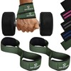 AQF Figure 8 Padded Lifting Straps Strength Training, Bodybuilding Weights