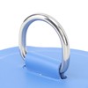 4PCS D Ring Patch PVC Round Shape Strong Stainless Steel