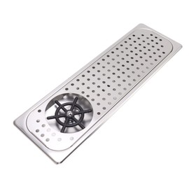 Cup Cleaner Bottle Washer, Pitcher Rinser Cup Washer Glass Rinser With Drain Drip Tray Hose for Bar Coffee Shop (Stainless Steel Color B)