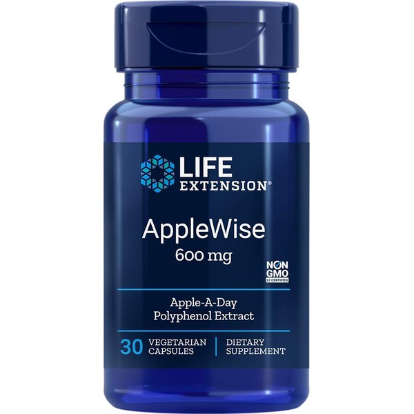 Life Extension, AppleWise, 600 mg, 30 cápsulas vegetarianas