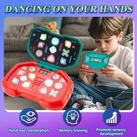 Acvens Handheld Dance Games,Pop Fidget Toys for Kids Age 6-12,ADHD,Car Game,Sensory Toys,Fast Puzzle Game,Birthday Gifts for Girls and Boys (Christmas)