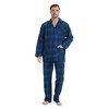 kolipajam Men's 100% Cotton Flannel Pajama Set Yarn Dyed Cozy