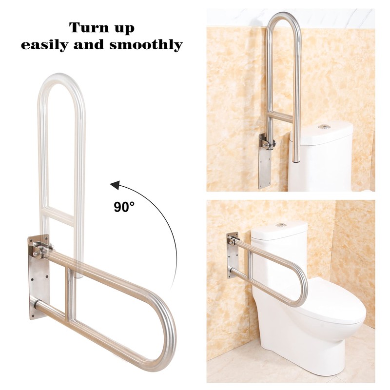 Grab Bars for Toilet Grab bar 304 Stainless Steel Foldable