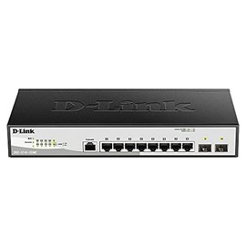 D-Link Fast Ethernet Switch, 8 10 Port Smart Managed Metro w/ 2 Gigabit SFP Ports Layer 2 Network Internet (DGS-1210-10/ME)