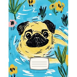 Pug Love: A Charming Notebook Gift for Pug Lovers | Adorable Pug Artwork | Perfect Gift for Women, Men, Girls & Boys | Delightful Pug Journal | Ideal Present for All
