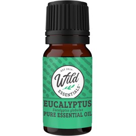 Wild Essentials Eucalyptus 100% Pure Essential Oil - 10ml Bottles, undiluted, Therapeutic Grade, Made and Bottled in The USA, Congestion, Stress, Aches and Pains