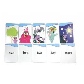 Sesame Street 4 Packs Of Sesame Street Flash Cards Numbers Colors ABC's & First Words