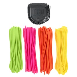 Rope Dispenser Kit with 200 Feet of Durable and Lightweight 550 Paracord - Neon