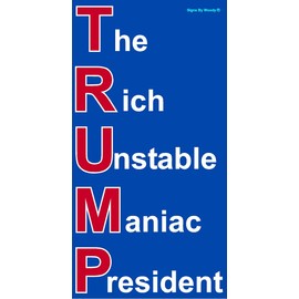 Anti Trump pro Democrat Liberal Sticker Decal