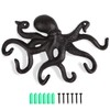 efuturetime Octopus Coat Hooks, Rustic Coat Hooks, Cast Iron Wall
