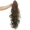IMISSU 24 Inch Long Thick Chaotic Curly Jaw Claw Ponytail
