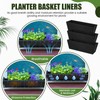 HunnmingRe 6 Pack 24 Inch Fabric Plant Window Box Liners