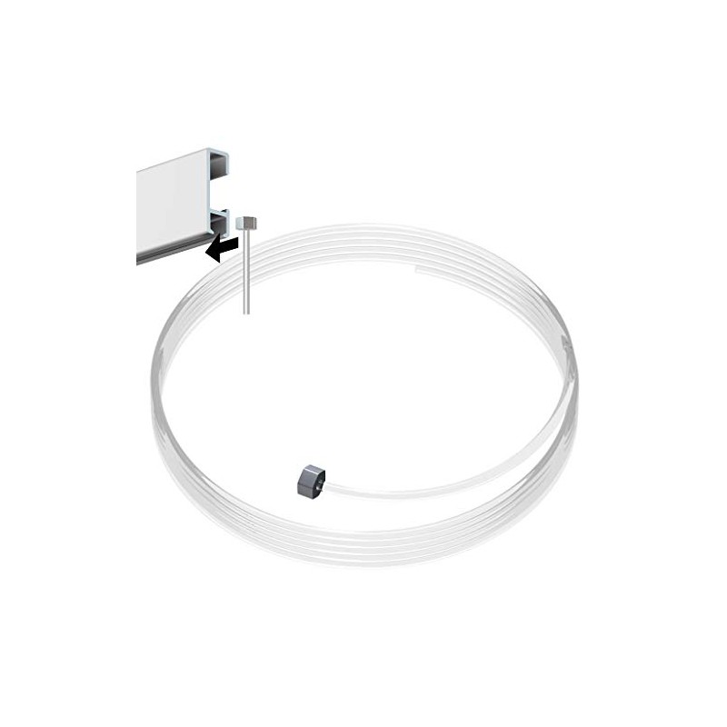 Perlon Cable Slider - Pack of 10 - Transparent Cable