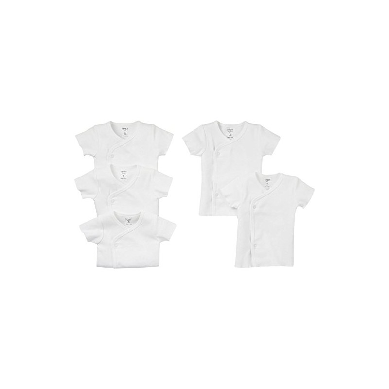 Carter's Unisex Baby 5-Pack Shirts - White, premie