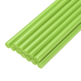 uxcell Mini Hot Glue Sticks for Glue Gun 7mm x 200mm Light Green 12pcs