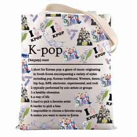 VAMSII Korea-Pop 17 Merch Music Lover Tote Bag Korea-Pop Boy Band Fans Gift Korean Music Gift for Lover (17K-POP1)