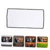 TEHAUX Portable Polyester Projector Screen Movie Projection Curtain for Outdoor